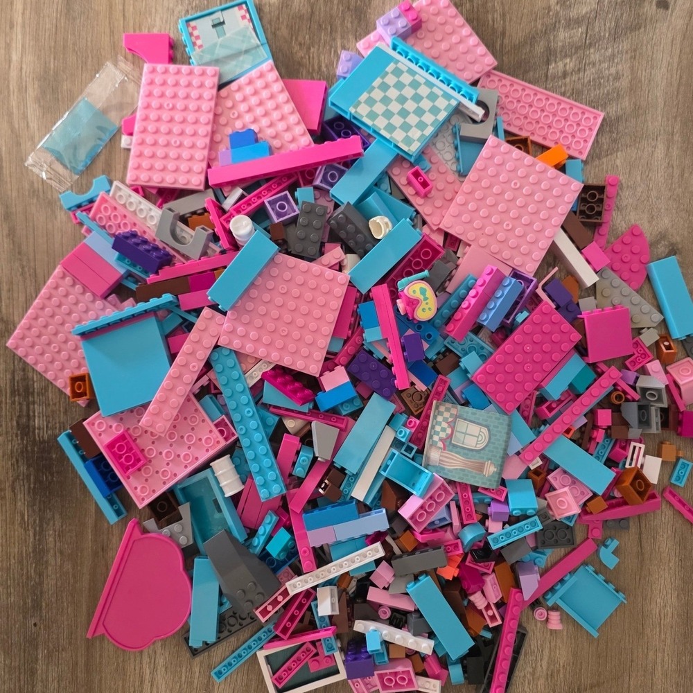 LEGO Friends Elves Bulk Lot Pink Teal Purple Bricks Plates Specialty Pieces Kids